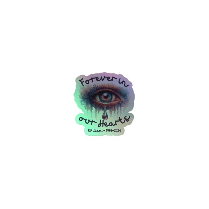 Holographic sticker in memory of Liam Payne product image (1)