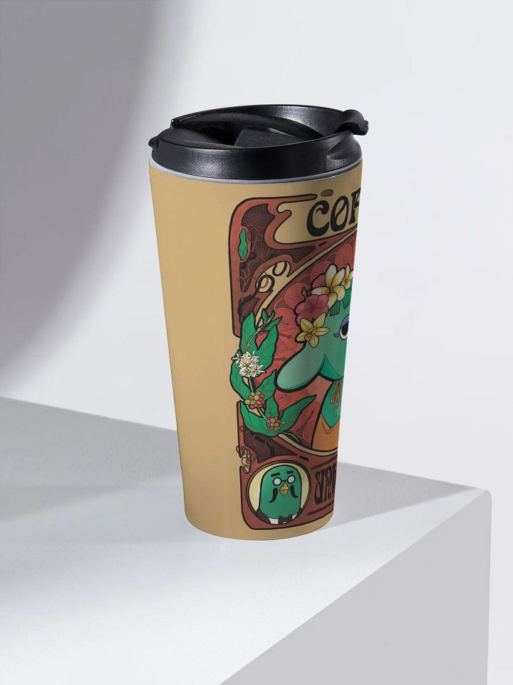 Art Nouveau Coffee-Core Opal Travel Mug product image (2)