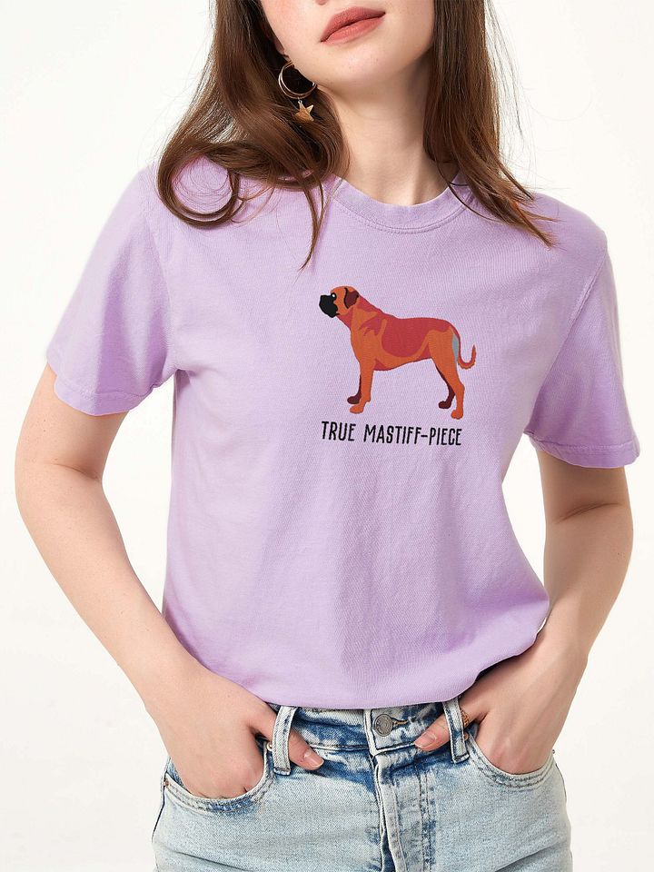 True Mastiff-Piece T-Shirt(Embroidered) of a Bullmastiff(Red) product image (2)