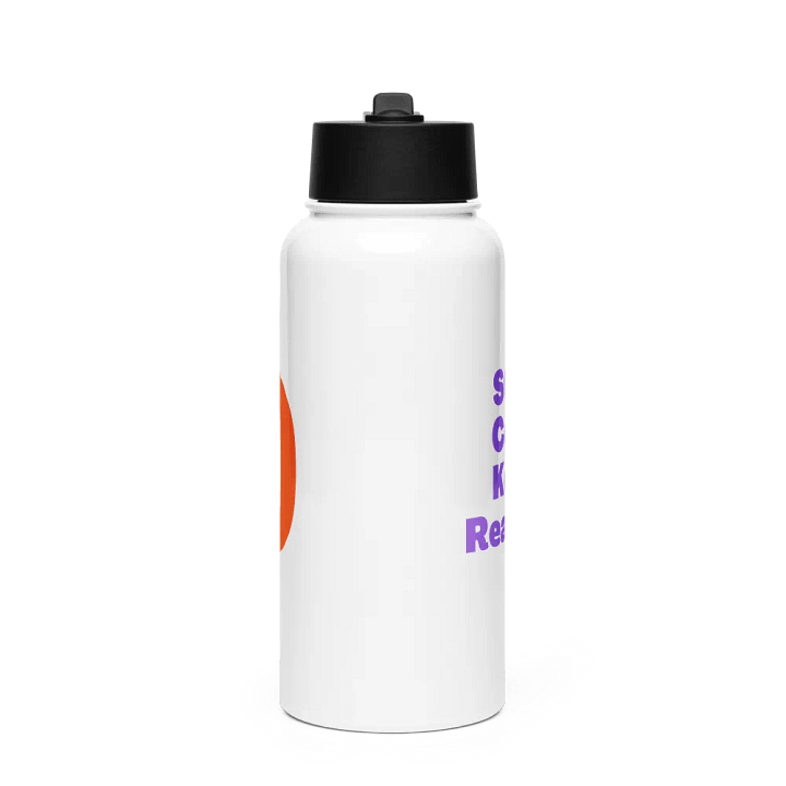 Water Bottle "Stay Cool, Keep Reading" Purple product image (2)