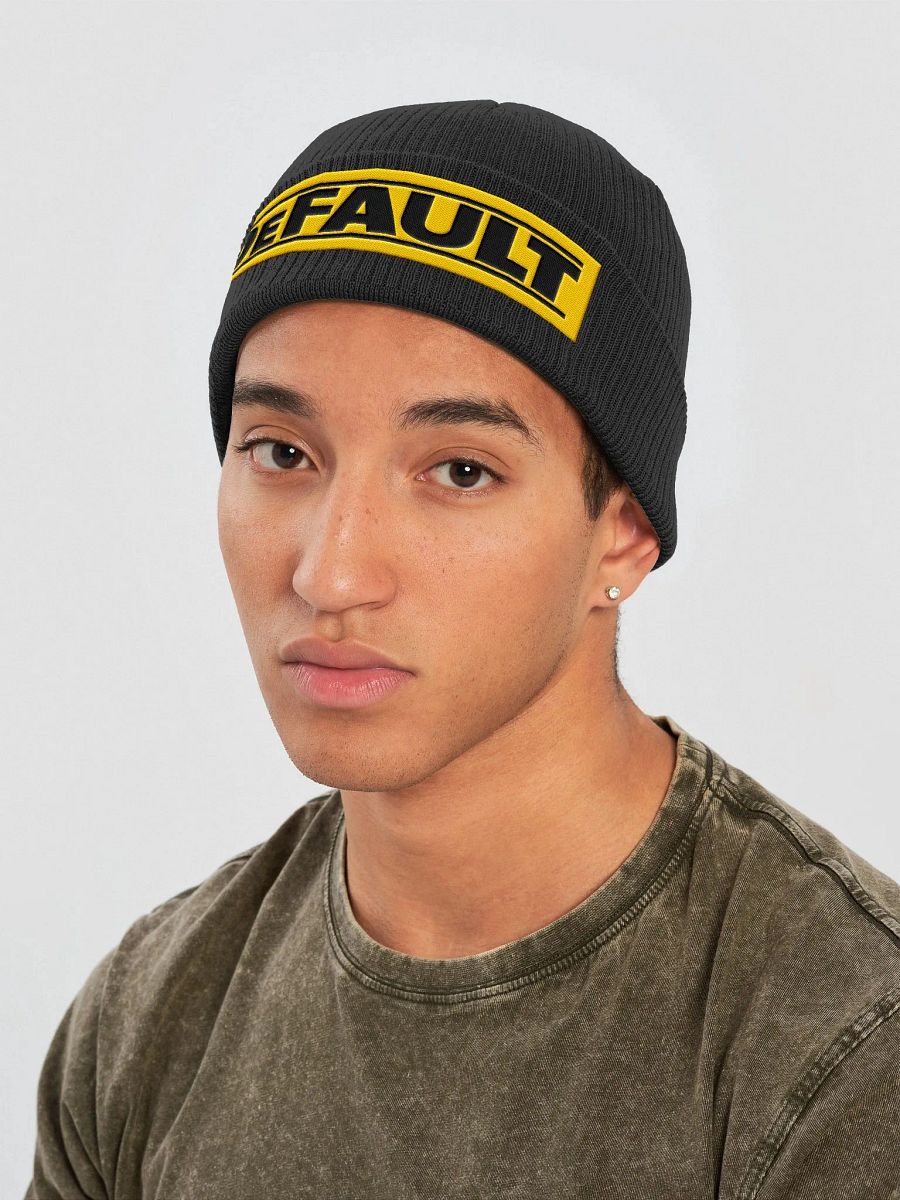 DeWalt DeFault Beechfield Organic Ribbed Beanie product image (3)