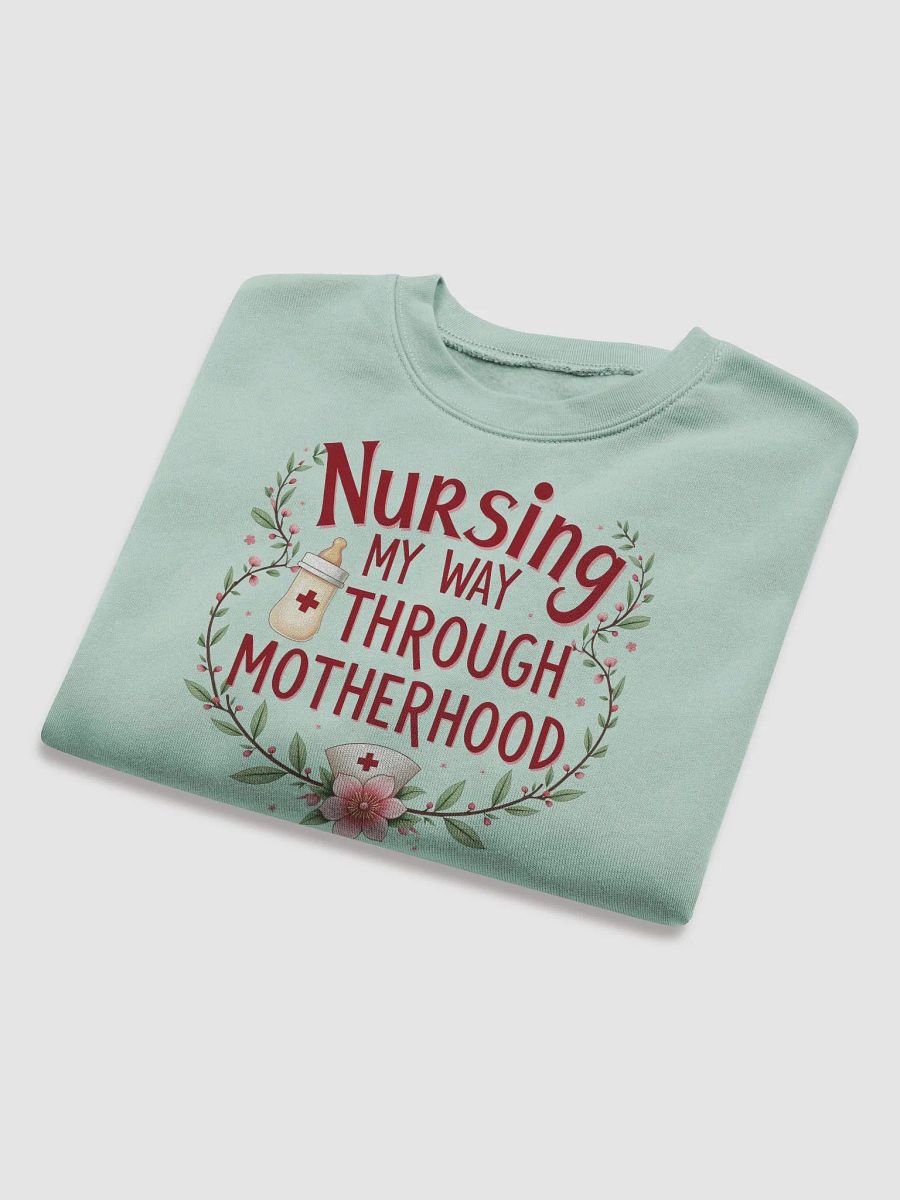 Nursing My Way Through Motherhood Crop Sweatshirt product image (22)