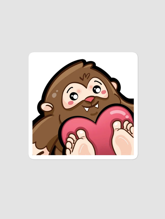 Bigfoot Love Sticker product image (1)