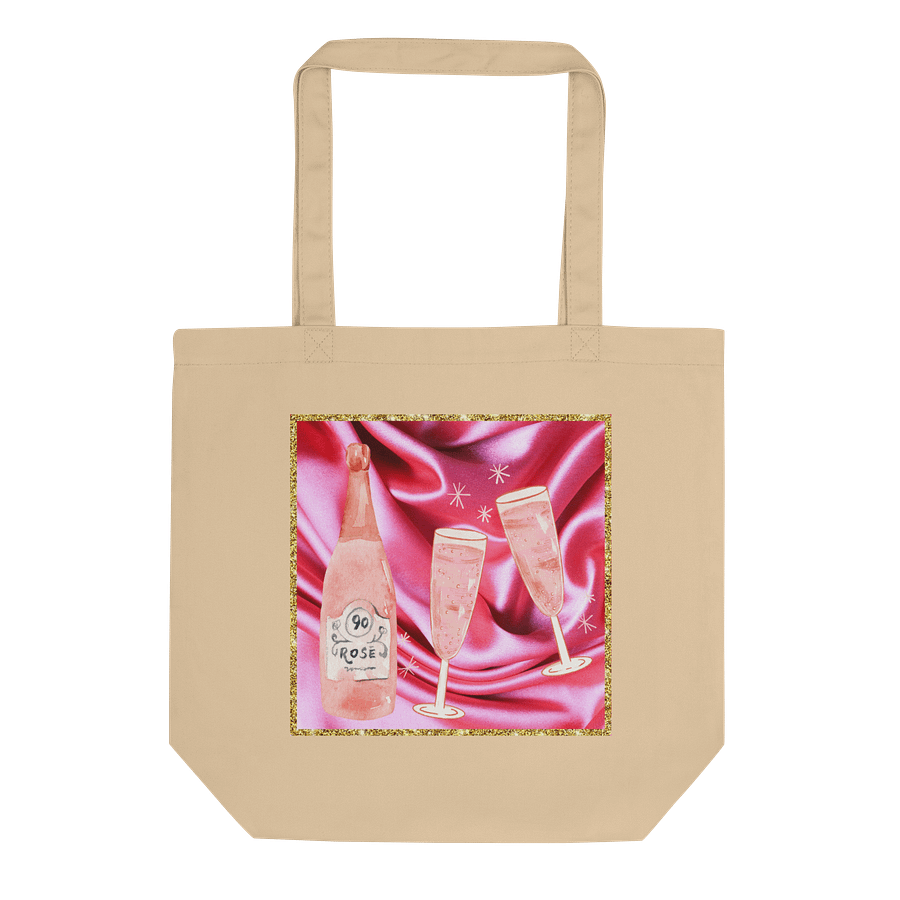 🍷💜 Glowlita "Two-Sided Sweetheart" Reversible Beach Tote – Rosé Darling & Heartstrings product image (1)