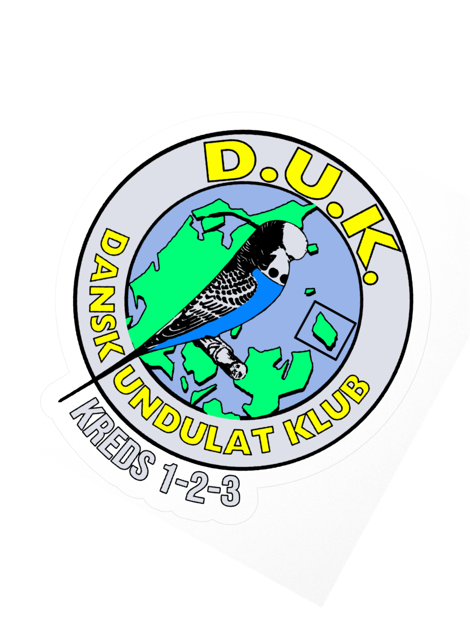 Dansk Undulat Klub - Sticker product image (4)