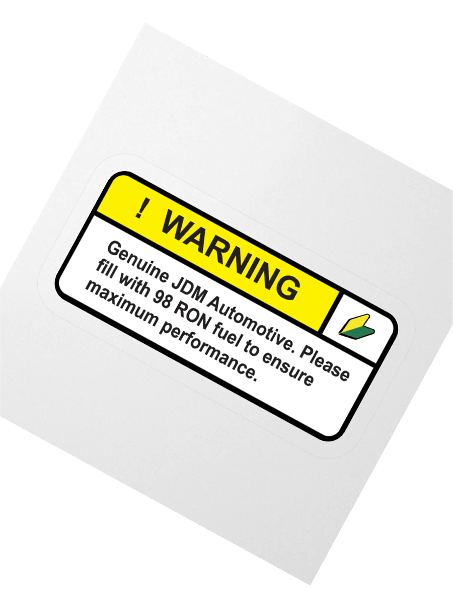 Genuine JDM Warning Sticker product image (2)