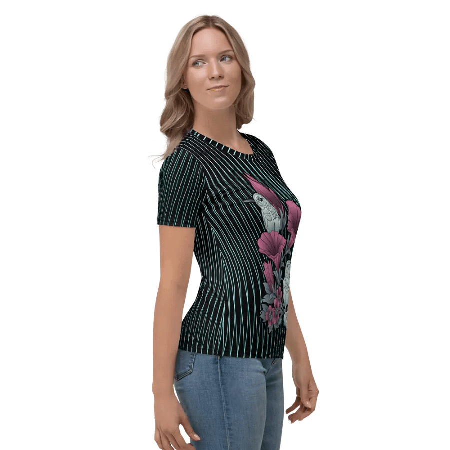 Pretty Hummingbird All Over Print T-shirt product image (4)