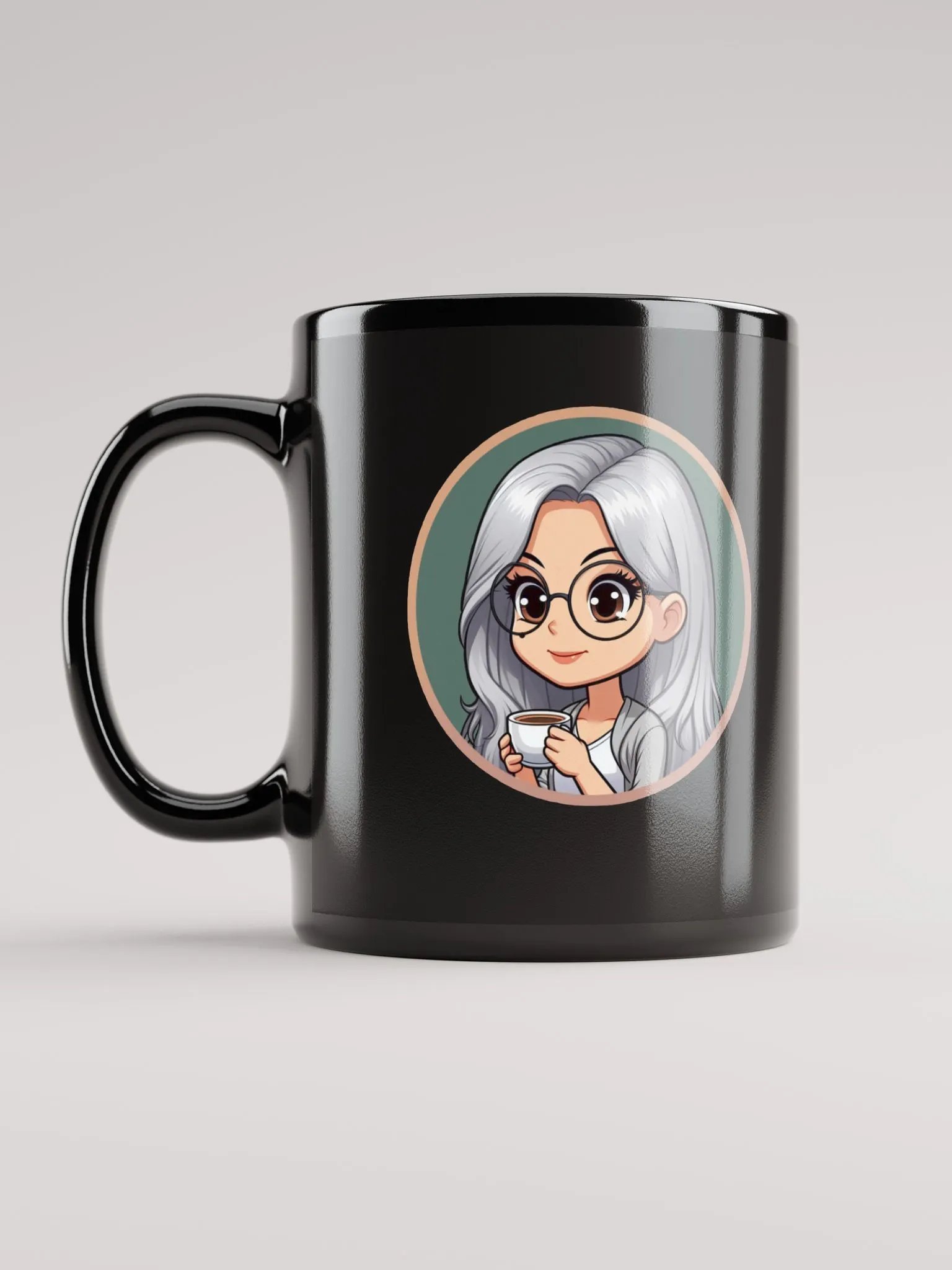 Double Logo Mug in Black product image (6)