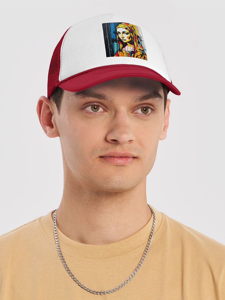 Serene Scarf Stylized Trucker Hat product image (5)