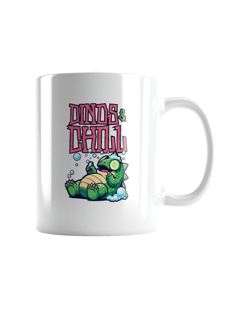 Dinos & Chill White Coffee Mug product image (2)