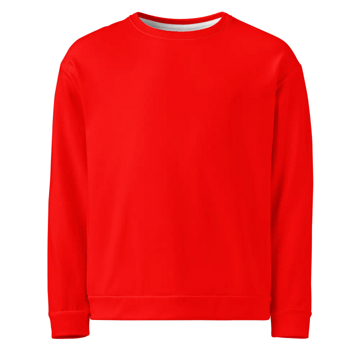Plain Color Red Sweatshirt product image (1)