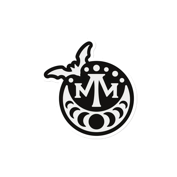 MM 𝖇𝖆𝖙 𝖑𝖔𝖌𝖔 fridge magnet product image (2)