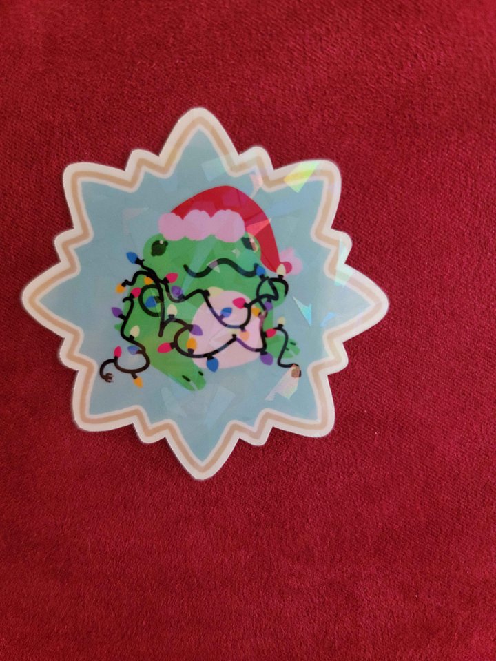 Christmas Lights Frog Sticker product image (2)