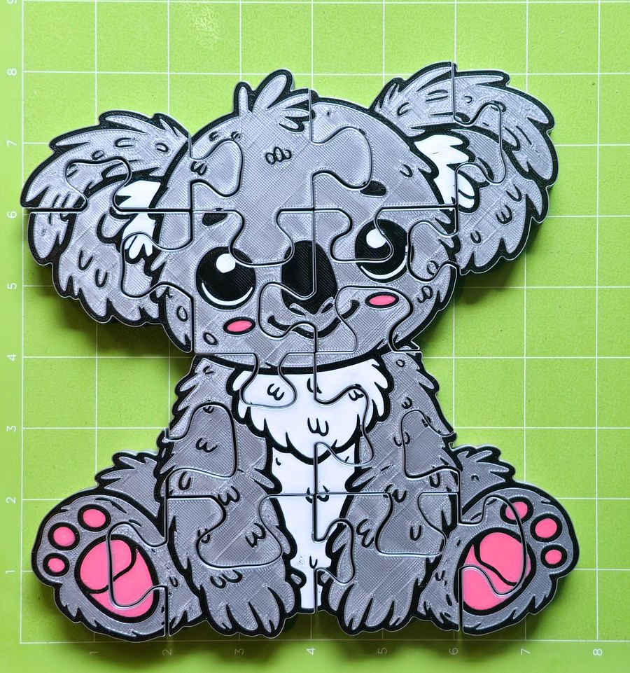 Koala 3D Printed Jigsaw Puzzle – A Cute & Engaging Wildlife Puzzle! product image (3)
