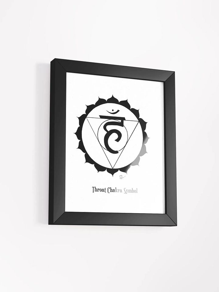 Throat Chakra Symbol Framed Art product image (2)