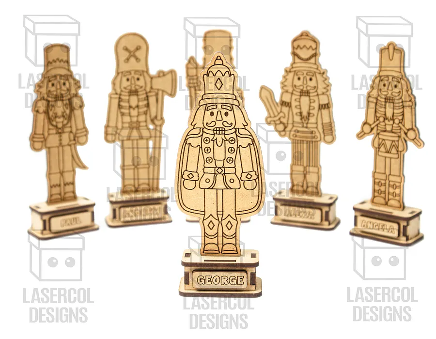 Nutcracker Set (2 Sizes, 6 Styles) - Christmas Gift - Laser Cut Files product image (4)