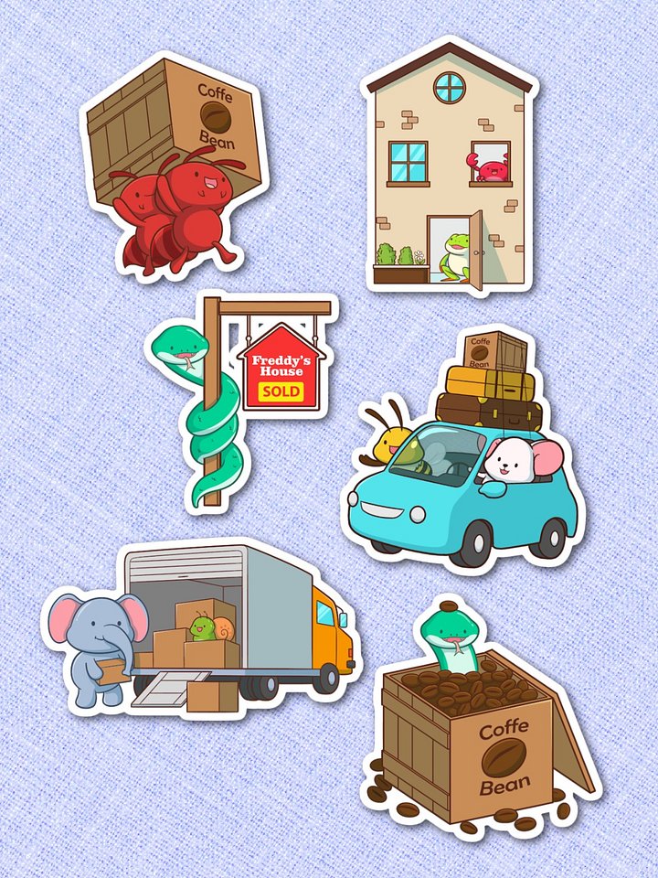 Caffeinated Chaos Moving Stickers Collection product image (1)