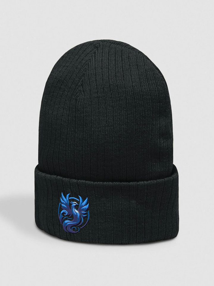 Blue Avian Ribbed Knit Beanie product image (20)