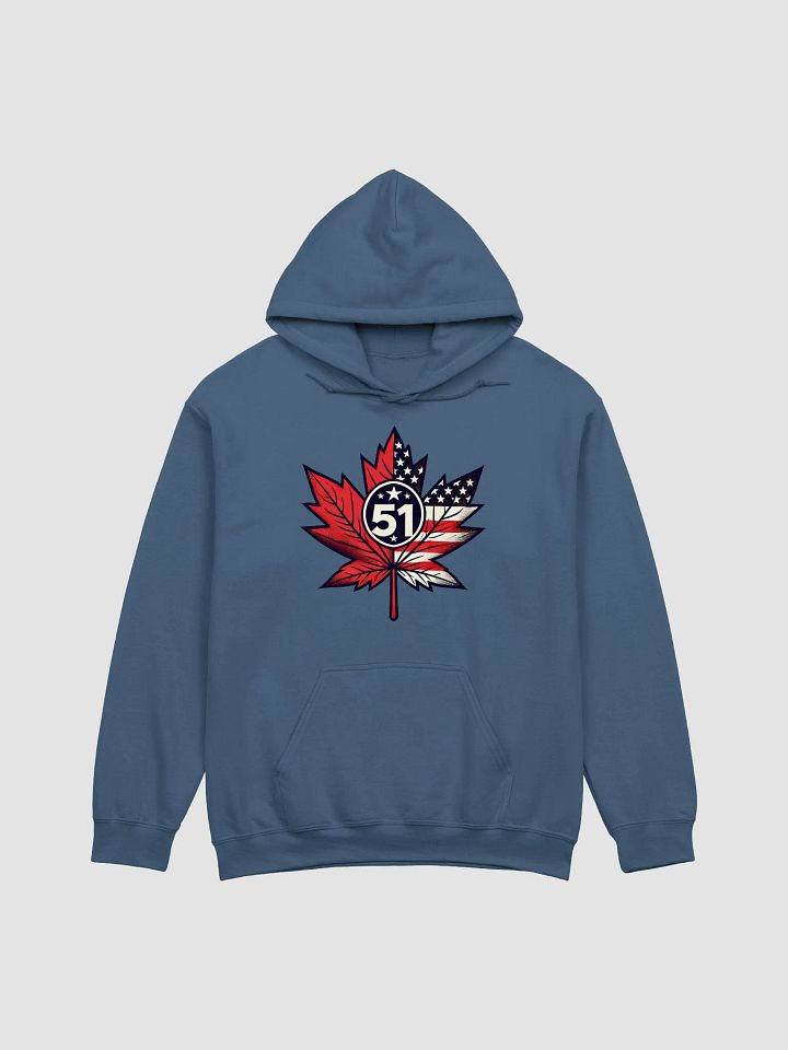 "51st State" Maple Leaf Hoodie (Gildan Classic) product image (2)