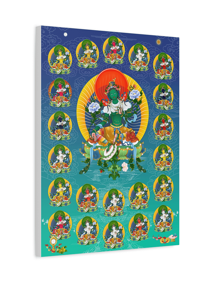 Twenty-one Taras thankga canvas print product image (2)