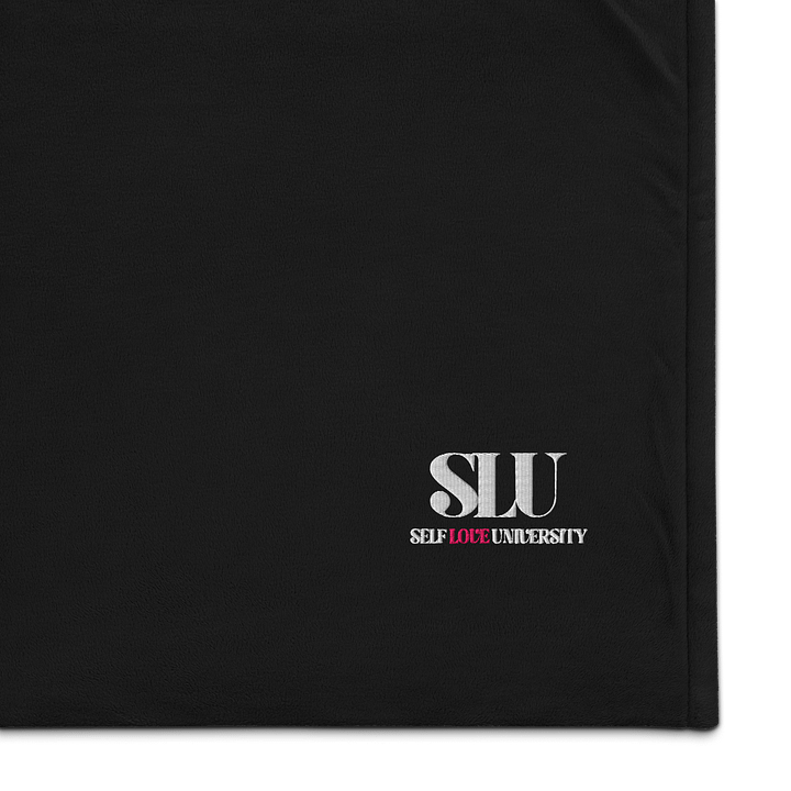 Self Love University (SLU) LOVE Embroidered Premium Sherpa Blanket product image (1)