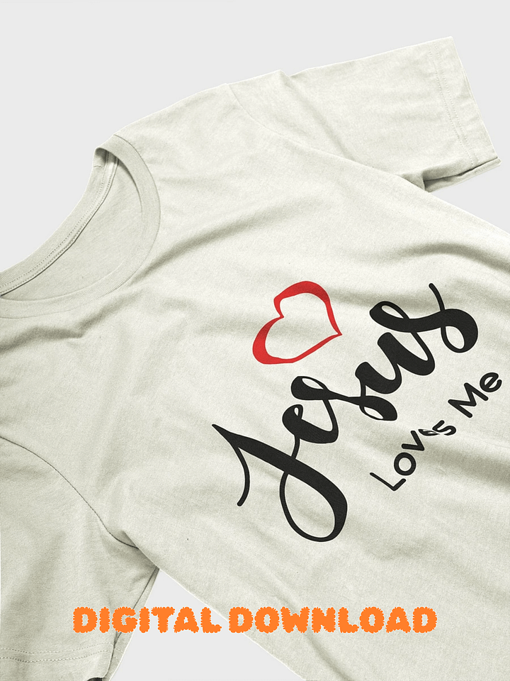 INSTANT DOWNLOAD /BEST DESIGN /Jesus Loves Me/ Red Heart product image (1)