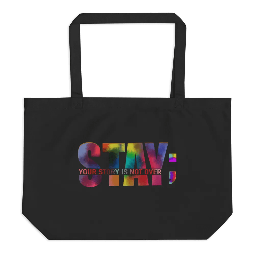 "Stay" Suicide Awareness Econscious Tote Bag product image (1)