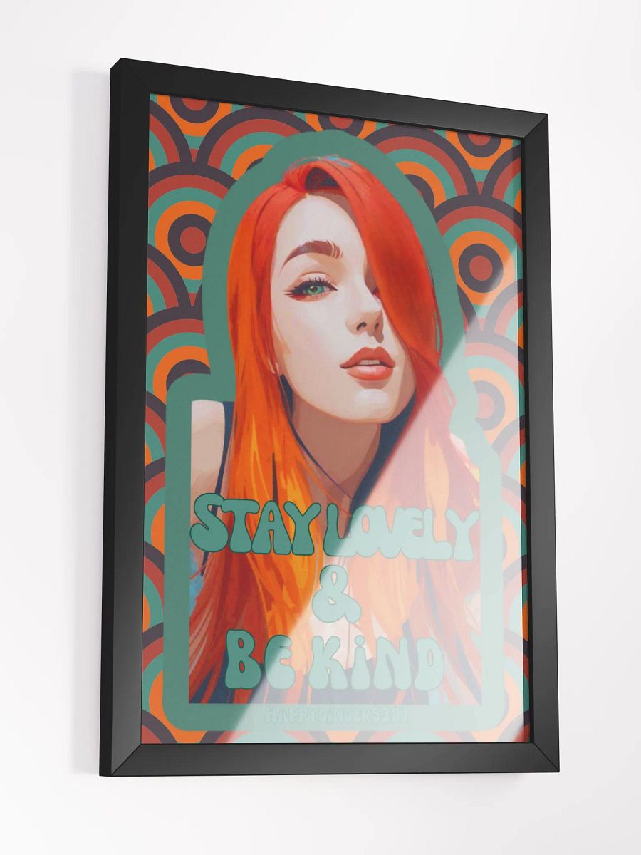 Stay Lovely & Be Kind retro print product image (3)