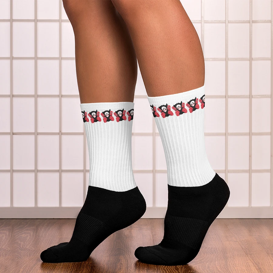 White Visceral Stripe Socks product image (14)