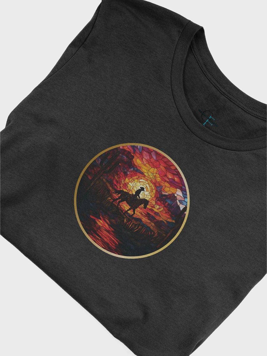 Texas Cowboy Sunset Stained Glass Tee product image (6)