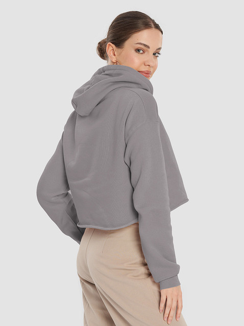 Photo showing Bella+Canvas Fleece Crop Hoodie