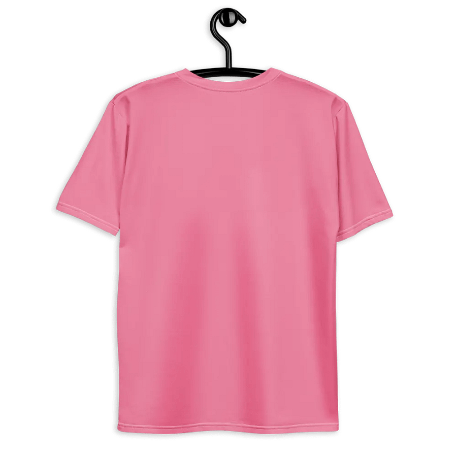 Plain Rosy Pink Soft Summer Men's Crewneck Polyester Heavyweight Premium T-Shirt by Treasure Pie product image (9)