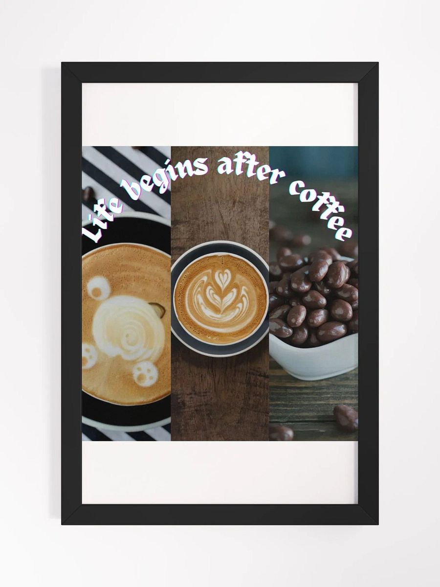 Wall Art Coffee Framed High-Quality Matte Poster (in) product image (1)