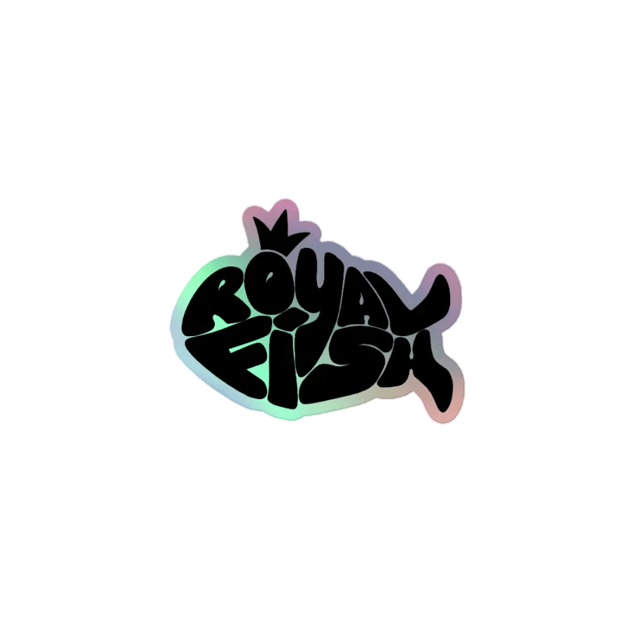 Royal Fish Holographic Logo Sticker product image (1)