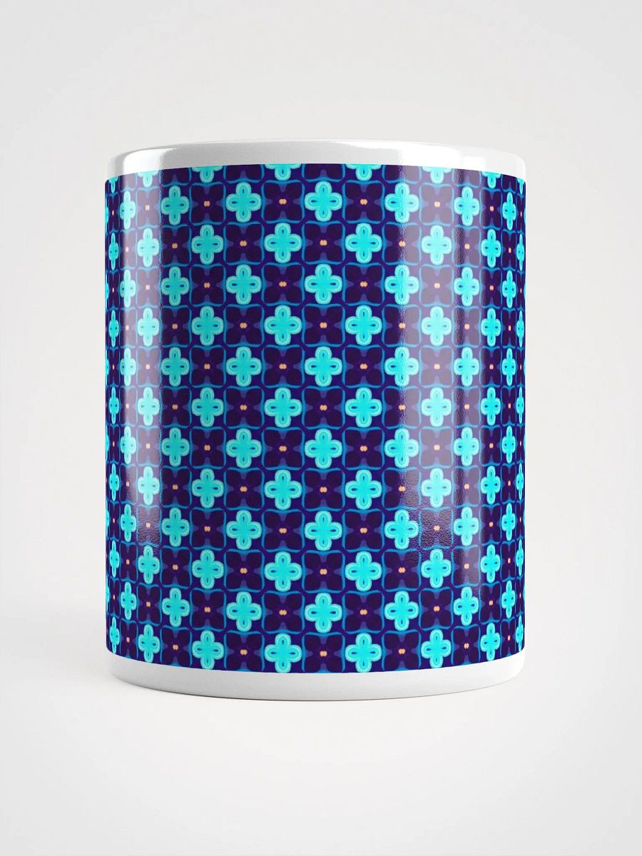 Blue & Black Seamless Patterned Ceramic Mug product image (6)