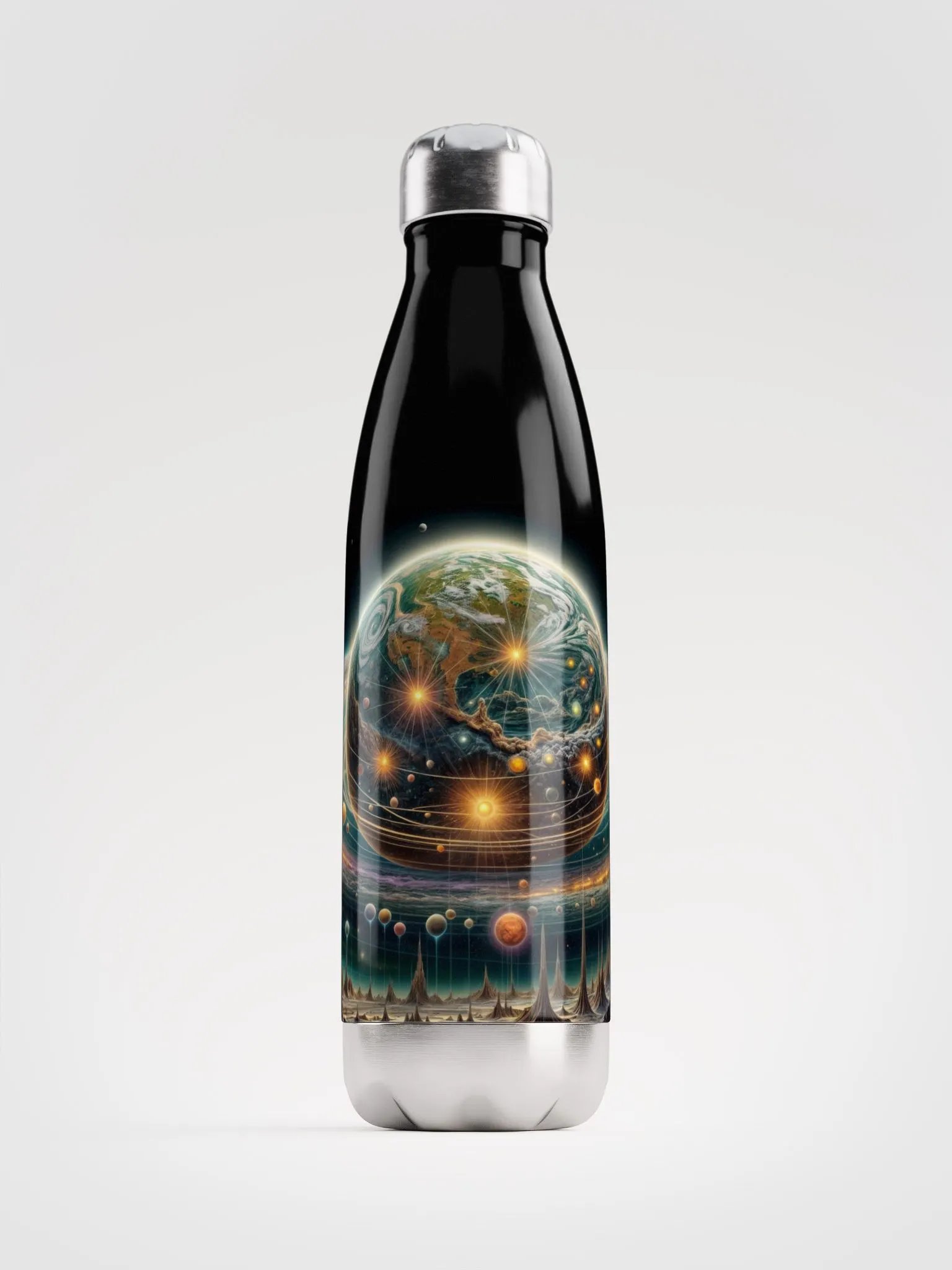 Stainless Steel Water Bottle: Harmonic Orbits of Creation product image (1)