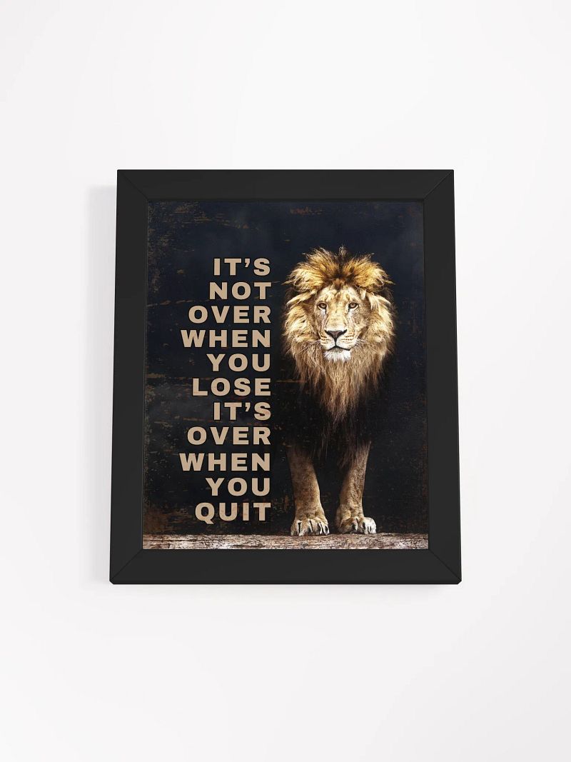 Resilience Roar Framed Poster