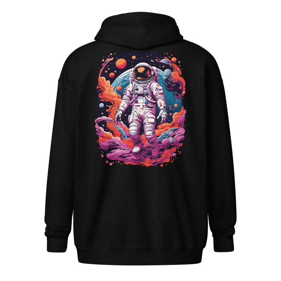 Neon Astro Fox Zip Hoodie product image (3)