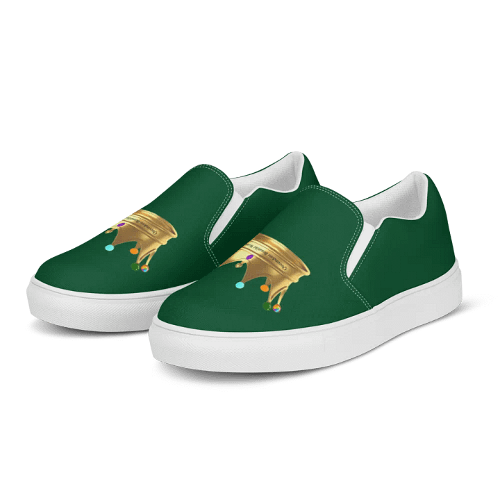 Queendom Beautiful Women Crown Canvas Shoes /Green (TM) product image (2)