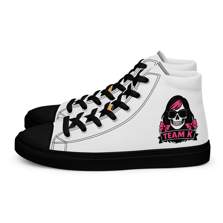 TEAM K (V-6) Women's High Top Canvas Shoes product image (1)
