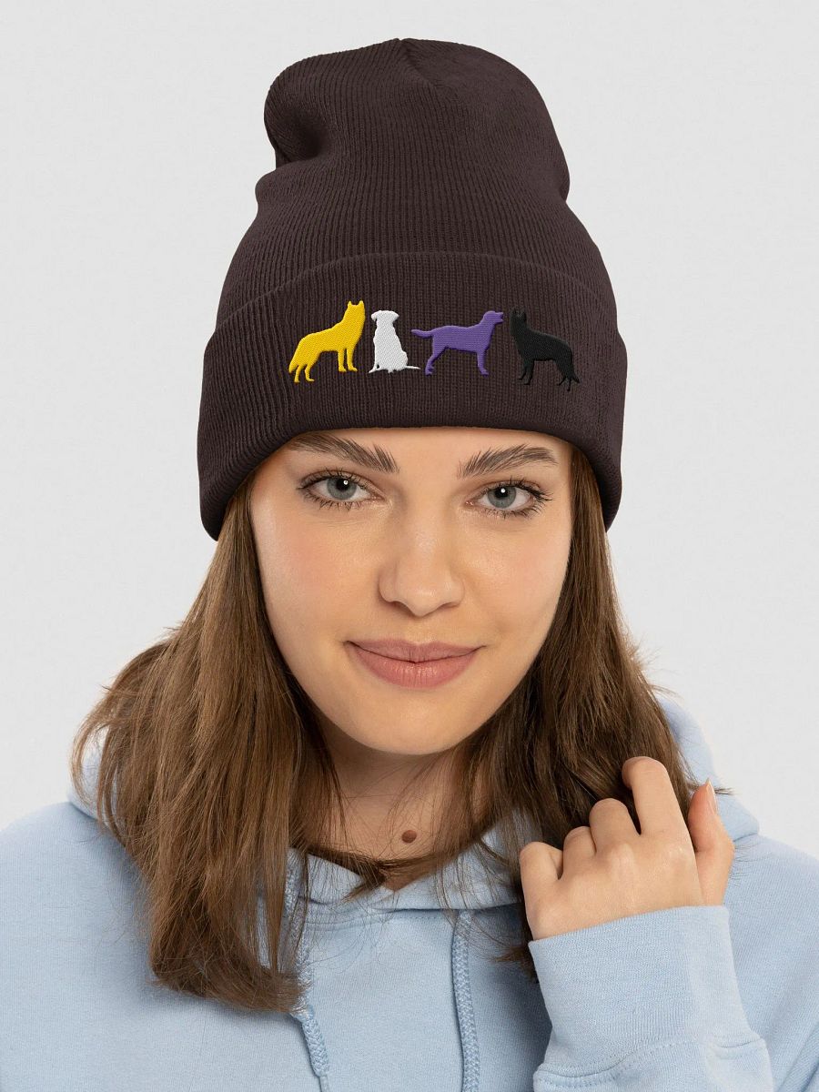 Nonbinary Pride Dogs Beanie product image (16)