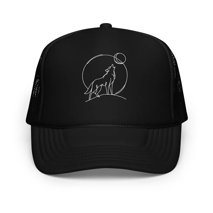 Wolf Howing At The Moon Hat Cap product image (1)