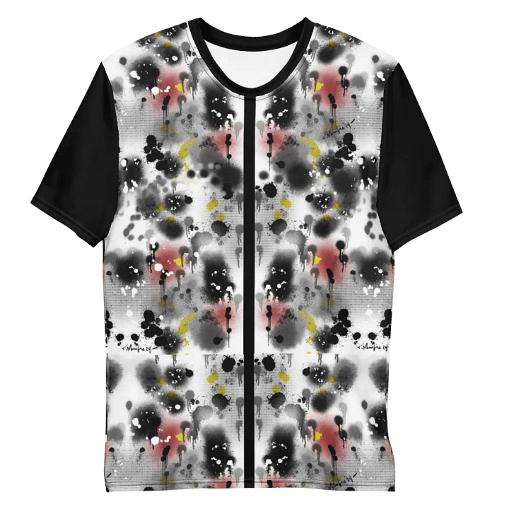 SplatterWear #8 Men's Crew Neck Poly Tee/Inky product image (1)