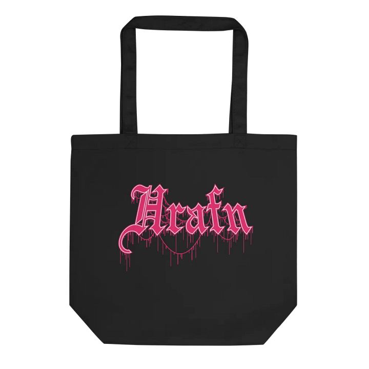 Hrafn Gothic Logo Tote Bag (Hot Pink) product image (1)
