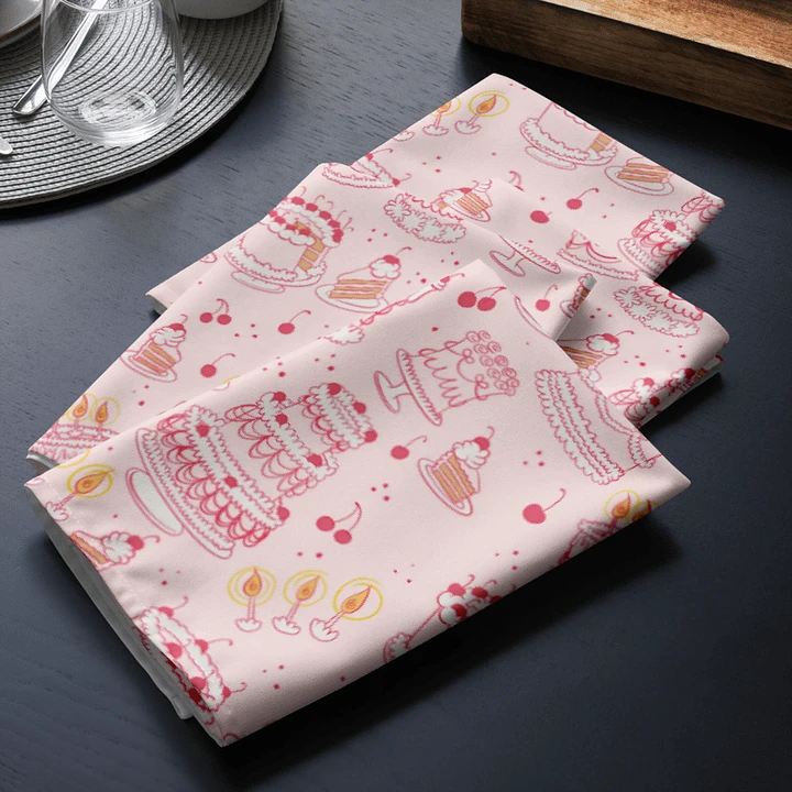 Cloth Napkins - Cute Frilly Cakes product image (1)