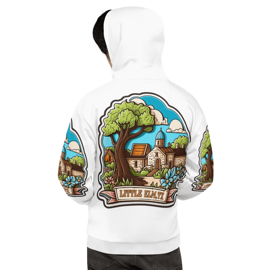 Little Elm Texas All-Over Scenic Hoodie product image (6)