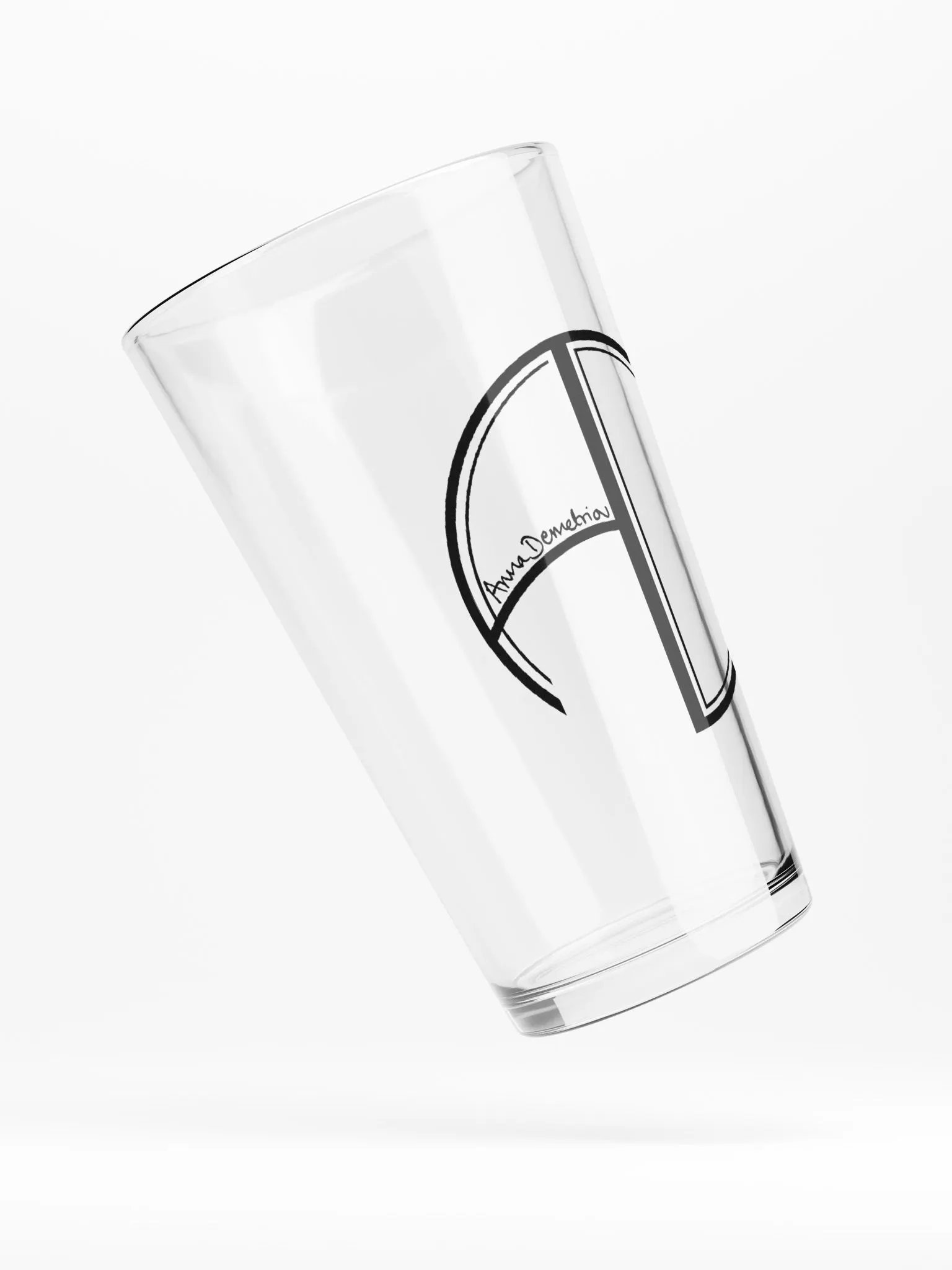 Logo Pint Glass (Black) product image (4)
