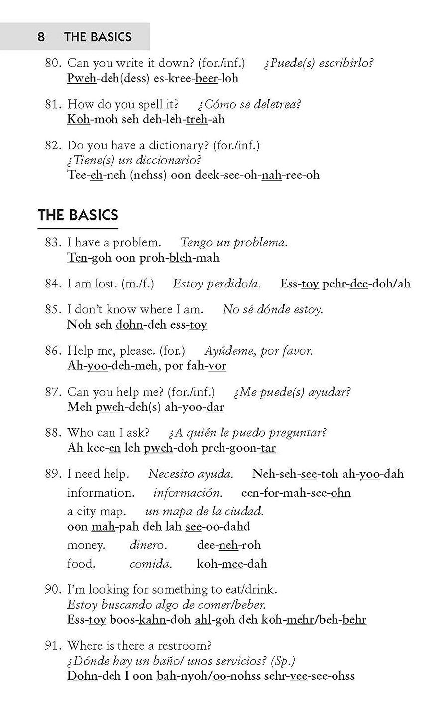 Easy Spanish Phrase Book NEW EDITION product image (10)