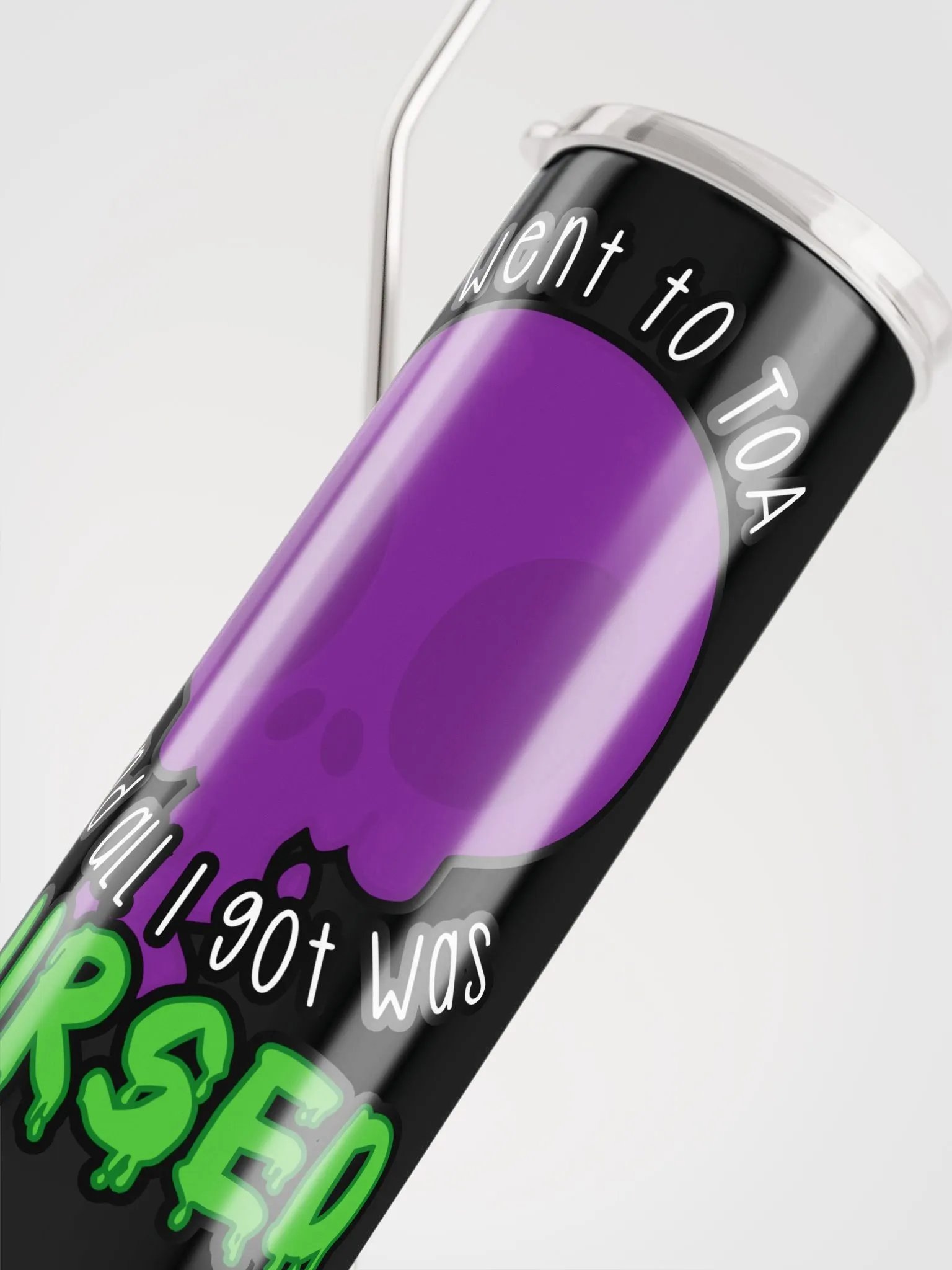 All I Got Was Cursed - Demon Hunter - Tumbler w/Straw product image (5)