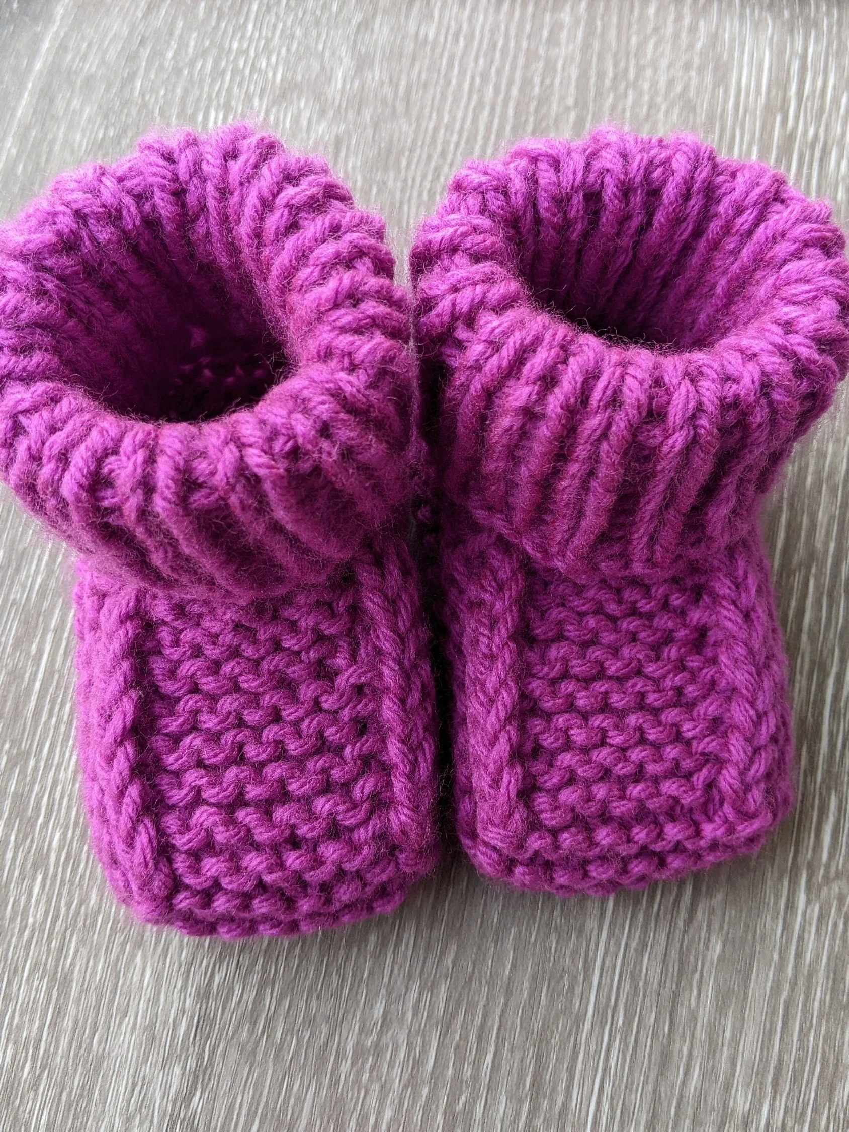 Newborn Baby Knit Booties Pattern product image (7)